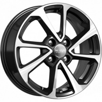 Диск КиК КС861 6x15 4x100 ET 50 Dia 60,1 (Алмаз Чёрный)