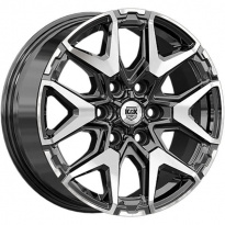 Диск КиК Гангут 7,5x18 6x139,7 ET 42 Dia 100,1 (Алмаз Чёрный)