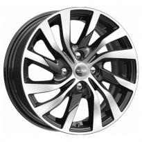 Диск КиК Lada XRAY (КСr882) 6x15 4x100 ET 37 Dia 60,1 (Алмаз Чёрный)