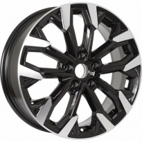 Диск КиК Морейн 6,5x17 5x114,3 ET 50 Dia 66,1 (Алмаз Чёрный)