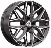 Диск КиК Ариус 7x17 4x108 ET 25 Dia 65,1 (Алмаз Чёрный)
