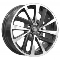 Диск КиК КС899 6x15 4x100 ET 36 Dia 60,1 (Алмаз Чёрный)