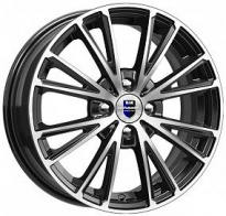 Диск КиК Меандр (КС879-02) 6x16 4x100 ET 40 Dia 67,1 (Алмаз Чёрный)