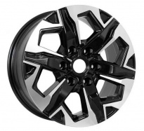 Диск КиК Тейт (КС1050) 7,5x17 6x139,7 ET 45 Dia 93,1 (Алмаз Чёрный)